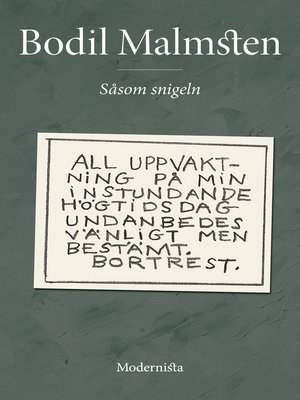 cover image of Såsom snigeln